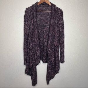 torrid Open-Front Marled Plum Cardigan Sweater Women's 1X (Torrid Size 1)